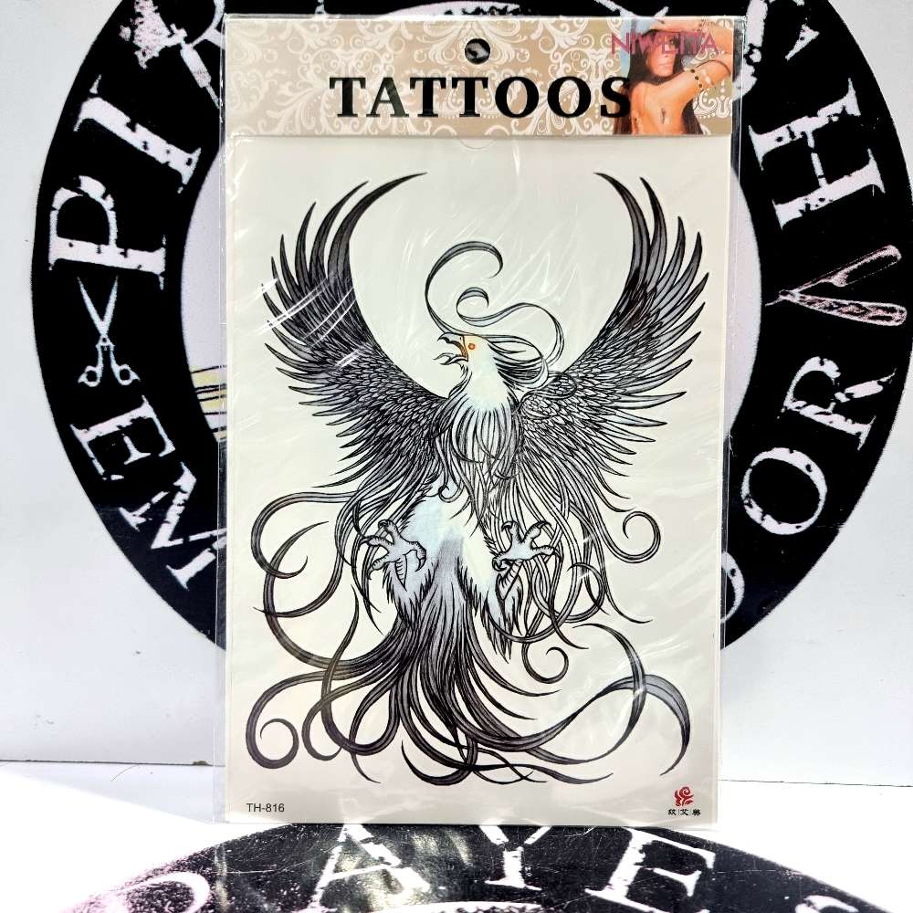 چاپ تاتو (TATTOOS) سایز 15×25 طرح عقاب