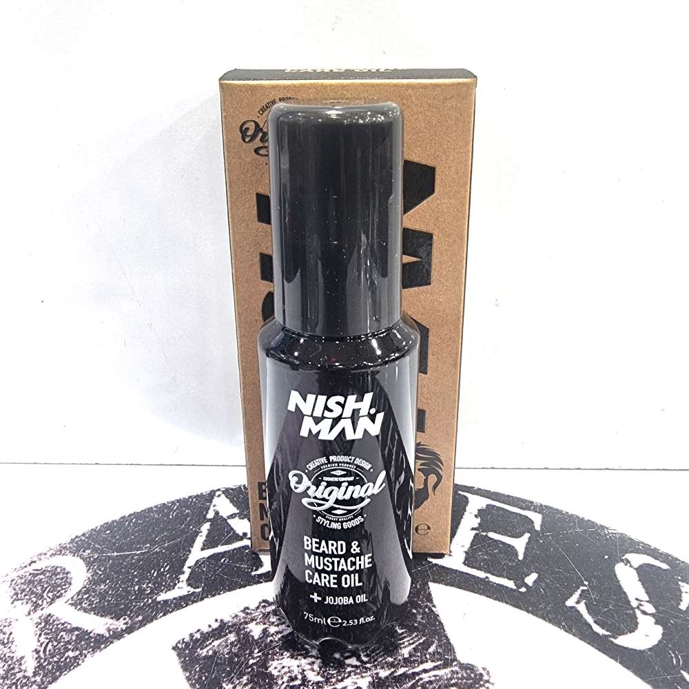 NishMan Beard & Mustache Care Oil 75 ml | روغن حرفه‌ای مراقبت از ریش و سبیل