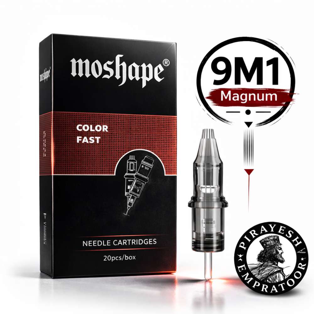سوزن تتو کارتریج پن موشاپ 1009M1 (9سر گرید10) Moshop Pen Cartridge Tattoo Needle