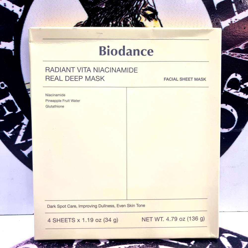 ماسک ورقه‌ ای ضد لک و ضد جوش نیاسینامید بایودنس Biodance بسته 4 عددیاصل