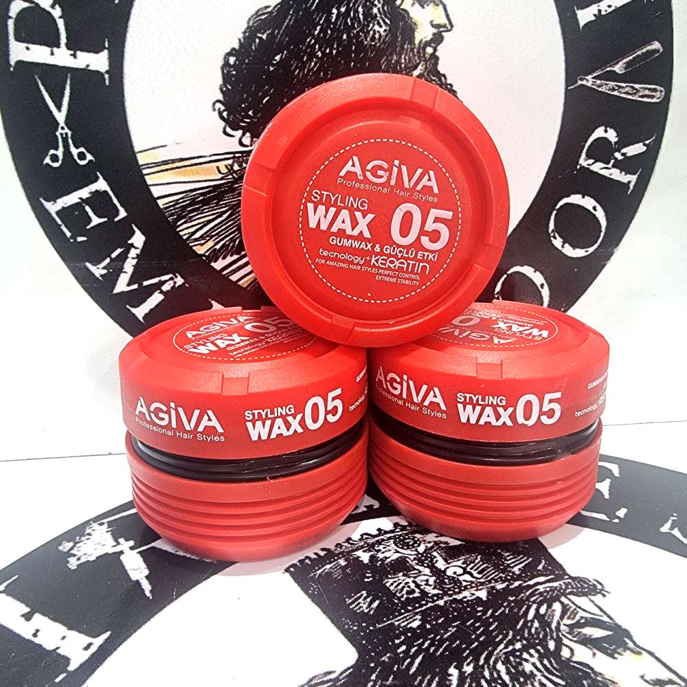 واکس مو agiva 05 قرمز مدل STYLING WAX حجم 175 میلی